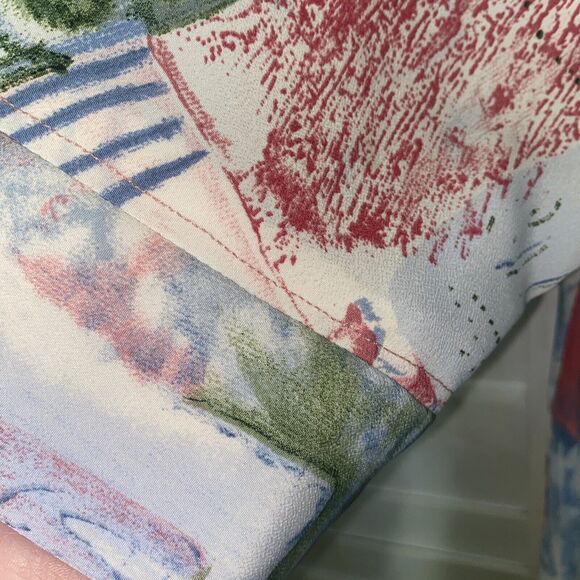 Vintage 60s Handmade Pink Pattern Mod GoGo Mini Dress Medium - Picture 7 of 7